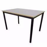 Table rectangulaire Artense - 120 x 80 cm - piétement époxy - plateau stratifié - chant alaisé hêtre verni naturel