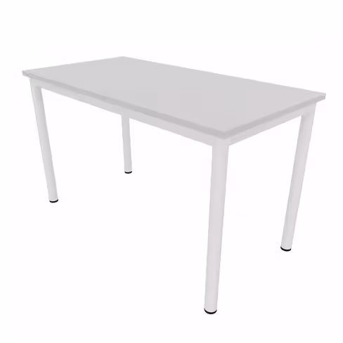 Table rectangulaire Artense - 130 x 65 cm - piétement époxy - plateau stratifié - chant plastique