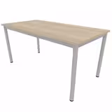 Table rectangulaire Artense - 160 x 80 cm - piétement époxy - plateau stratifié - chant plastique