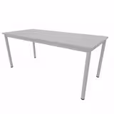 Table rectangulaire Artense - 180 x 80 cm - piétement époxy - plateau stratifié - chant plastique