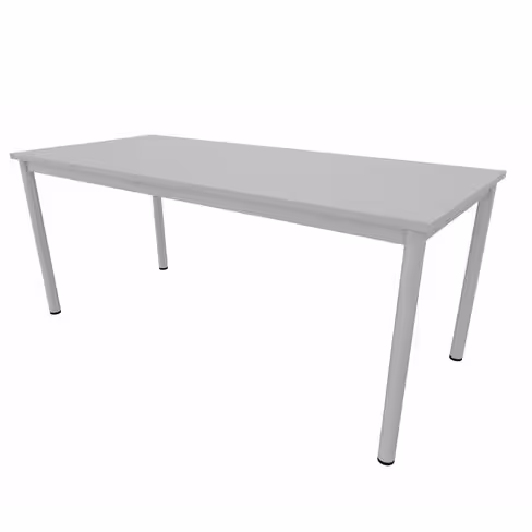 Table rectangulaire Artense - 180 x 80 cm - piétement époxy - plateau stratifié - chant plastique