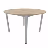 Table ronde Artense - Ø 120 cm - piétement époxy - plateau stratifié - chant plastique