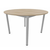 Table ronde Artense - Ø 120 cm - piétement époxy - plateau stratifié - chant plastique