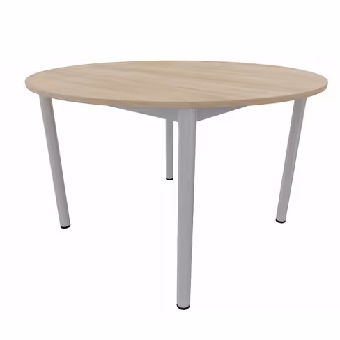 Table ronde Artense - Ø 120 cm - piétement époxy - plateau stratifié - chant plastique