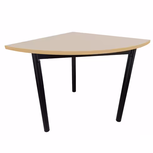 Angle de liaison Artense 90° - 80 x 80 cm - piétement époxy - plateau stratifié - chant alaisé hêtre verni naturel