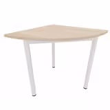 Angle de liaison Artense 90° - 80 x 80 cm - piétement époxy - plateau stratifié - chant plastique