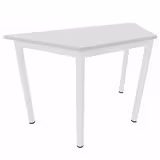 Table trapézoïdale Artense - 120 x 60 x 60 cm - piétement époxy - plateau stratifié - chant plastique
