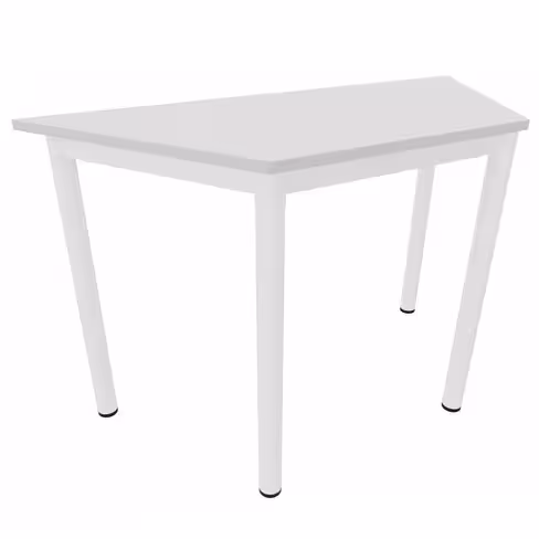 Table trapézoïdale Artense - 120 x 60 x 60 cm - piétement époxy - plateau stratifié - chant plastique