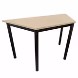 Table trapézoïdale Artense - 130 x 65 x 65 cm - piétement époxy - plateau stratifié - chant plastique