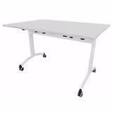 Table mobile rabattable rectangulaire FT12 - 120 x 80 cm - piétement époxy - plateau stratifié