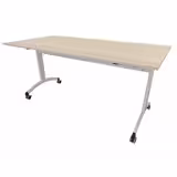 Table mobile rabattable rectangulaire FT12 - 160 x 80 cm - piétement époxy - plateau stratifié