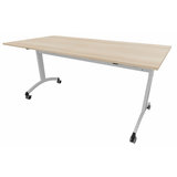 Table mobile rabattable rectangulaire FT12 - 160 x 80 cm - piétement époxy - plateau stratifié