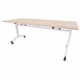 Table mobile rabattable rectangulaire FT12 - 180 x 80 cm - piétement époxy - plateau stratifié