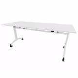 Table mobile rabattable rectangulaire FT12 - 180 x 70 cm - piétement époxy - plateau mélaminé