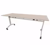 Table mobile rabattable rectangulaire FT12 - 180 x 70 cm - piétement époxy - plateau stratifié