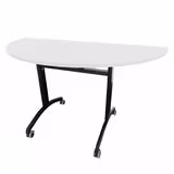 Table demi-lune FT12 - l. 140 cm - piétement époxy - plateau mélaminé