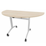 Table demi-lune FT12 - l. 140 cm - piétement époxy - plateau stratifié