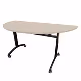 Table demi-lune FT12 - l. 160 cm - piétement époxy - plateau mélaminé