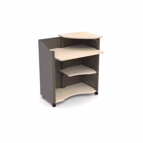 Comptoir haut mobile Satellix - l. 100 x h. 97 x pr. 74 cm - pour position assise