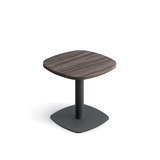Table basse carrée angles arrondis Tamaris - 43 x 43 cm - stratifié - socle carré angles arrondis - stratifié