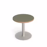 Table basse ronde Tamaris - Ø 43 cm - piétement sur socle rond - stratifié