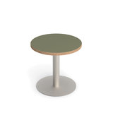 Table basse ronde Tamaris - Ø 43 cm - piétement sur socle rond - stratifié