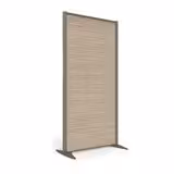 Cloison droite KP - l. 81 x h. 160 cm - mélaminé - 2 pieds stabilisateurs