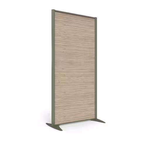 Cloison droite KP - l. 81 x h. 160 cm - mélaminé - 2 pieds stabilisateurs