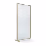 Cloison droite suivante KP - l. 81 x h. 160 cm - polycarbonate - 1 pied stabilisateur