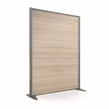 Cloison droite KP - l. 122 x h. 160 cm - mélaminé - 2 pieds stabilisateurs