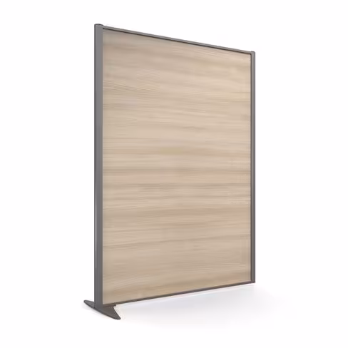 Cloison droite suivante KP - l. 122 x h. 160 cm - mélaminé - 1 pied stabilisateur