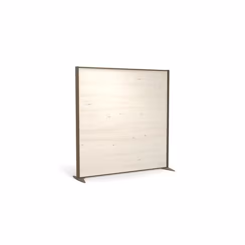 Cloison droite KP - l. 163 x h. 160 cm - mélaminé - 2 pieds stabilisateurs