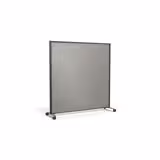 Cloison droite KP - l. 163 x h. 160 cm - mélaminé - 2 pieds sur roulettes