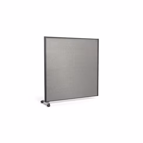 Cloison droite suivante KP - l. 163 x h. 160 cm - mélaminé - 1 pied sur roulettes