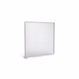 Cloison droite suivante KP - l. 163 x h. 160 cm - polycarbonate - 1 pied stabilisateur