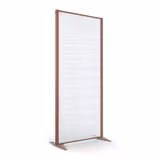 Cloison droite KP - l. 81 x h. 180 cm - polycarbonate - 2 pieds stabilisateurs