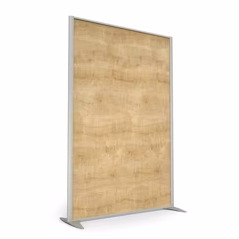 Cloison droite KP - l. 122 x h. 180 cm - mélaminé - 2 pieds stabilisateurs