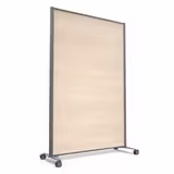 Cloison droite KP - l. 122 x h. 180 cm - mélaminé - 2 pieds sur roulettes