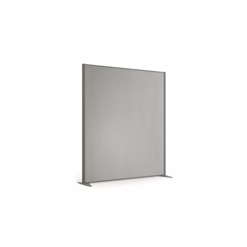 Cloison droite KP - l. 163 x h. 180 cm - mélaminé - 2 pieds stabilisateurs