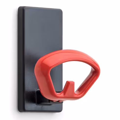 Patère murale magnétique Kobé - noir - 1 patère ABS