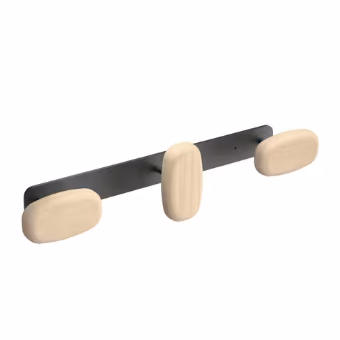 Patère murale Sherwood - 3 patères bois