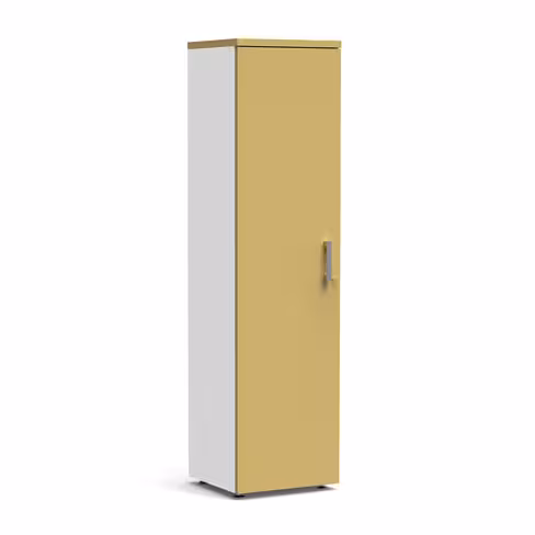 Vestiaire mélaminé Obade - h. 197 x l. 50 cm - 1 tablette avec tringle porte-cintres