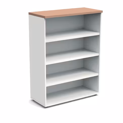 Bibliothèque ouverte mélaminé Obade - h. 133 x l. 100 cm - 3 tablettes