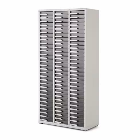 Armoire 3 colonnes - équipée de 90 tiroirs e-clen h. 6 cm