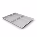 Plateau compartimenté 6 cases - 7,5 x 15,8 cm pour tiroir h. 3 cm
