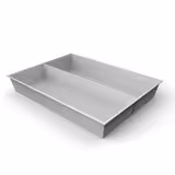Plateau compartimenté 2 cases - 11,2 x 31,6 cm pour tiroir h. 6 cm