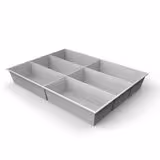 Plateau compartimenté 6 cases - 7,2 x 15,4 cm pour tiroir h. 6 cm