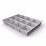 Plateau compartimenté 12 cases - 7,2 x 7,4 cm pour tiroir h. 6 cm