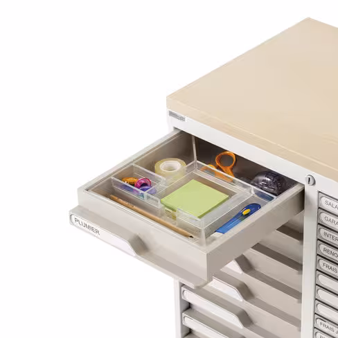 Plumier multicase pour tiroir h. 6 cm