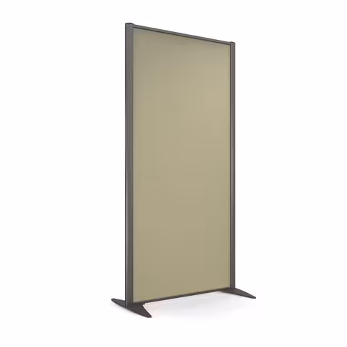 Cloison droite KP - l. 81 x h. 160 cm - tissu acoustique - 2 pieds stabilisateurs